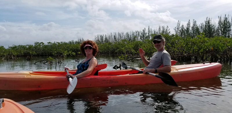 Lisa and Dave enjoying the mangroves