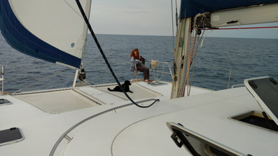 Enjoying the smooth sail to HIlton Head