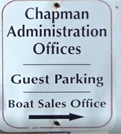 Chapman School of Seamanship sign